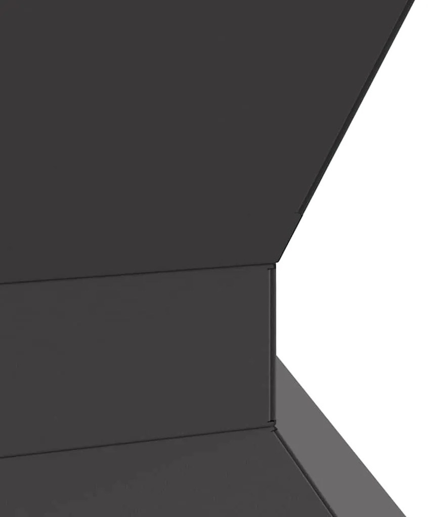 vidaXL Φωτιά Μαύρο 50 x 50 x 40 cm Κρύα έλαση από χάλυβα