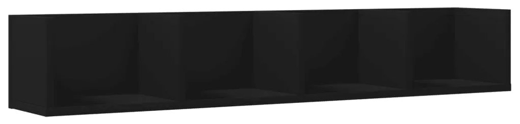 vidaXL Ντουλάπι Τοίχου Μαύρο 99x18x16,5 εκ. Επεξεργασμένο Ξύλο