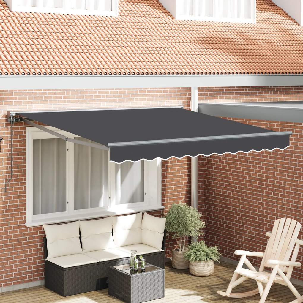 vidaXL Σκηνίτσα Αναδιπλούμενη Ανθρακί 350x250 εκ