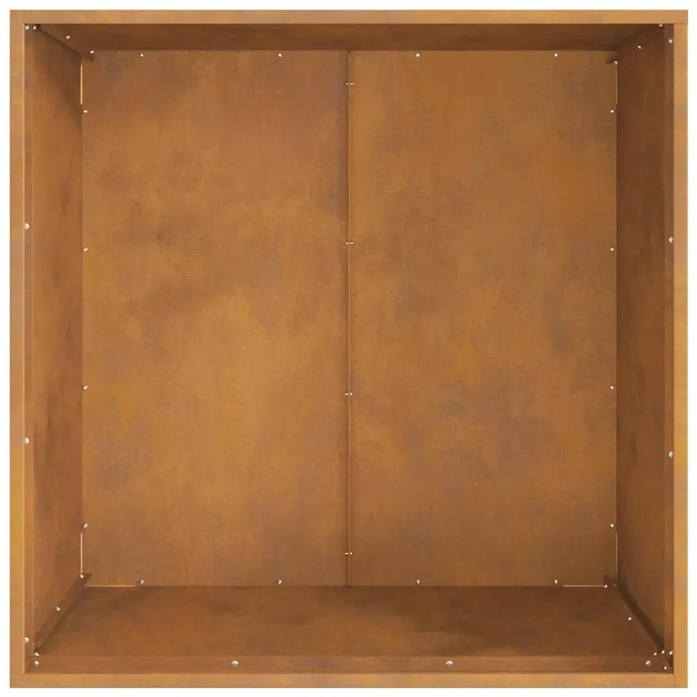 vidaXL Φωτιά Καφέ 80 x 80 x 43 εκ. Ατσάλι σκληρυθέν στον αέρα