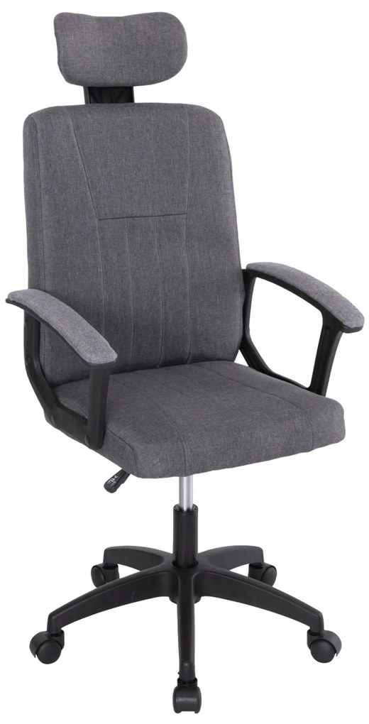 ΚΑΡΕΚΛΑ ΓΡΑΦΕΙΟΥ NIMBLE HM1199.12 ΓΚΡΙ ΥΦΑΣΜΑ-ΜΑΥΡΟΣ ΣΚΕΛΕΤΟΣ&ΒΑΣΗ 59x64x122Υεκ