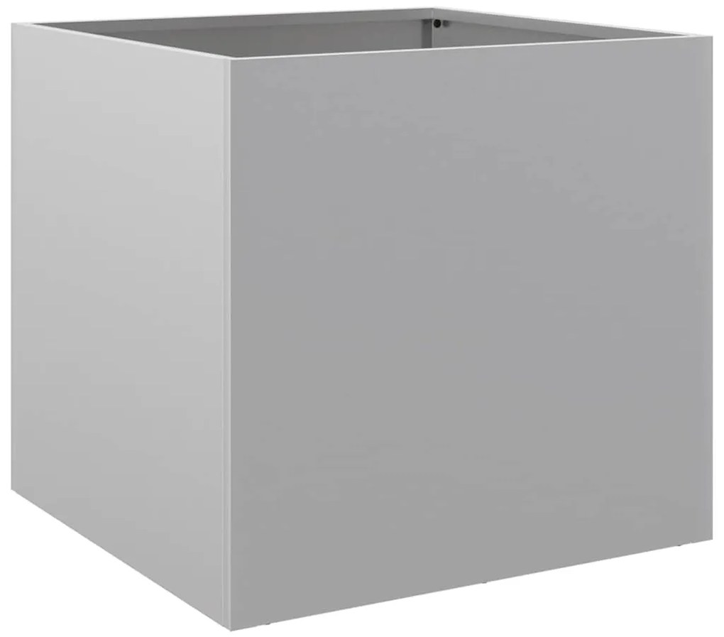 vidaXL Ζαρντινιέρες 2 τεμ. Ασημί 42 x 40 x 39 εκ. Γαλβανισμένο Χάλυβα