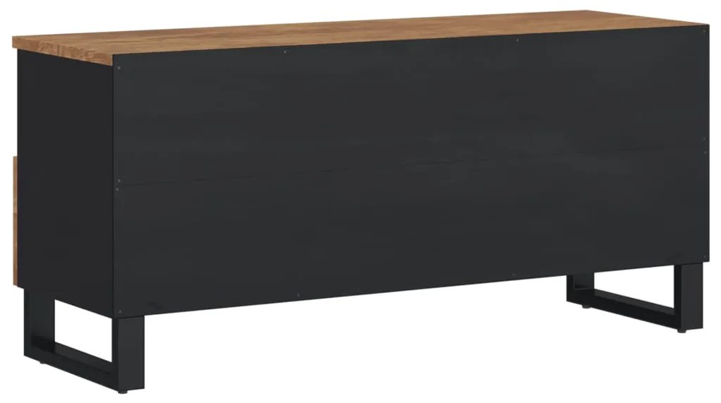 vidaXL Έπιπλο Τηλεόρασης 100x33x46 εκ. Μασίφ Ξύλο Μάνγκο &amp; Επεξ. Ξύλο