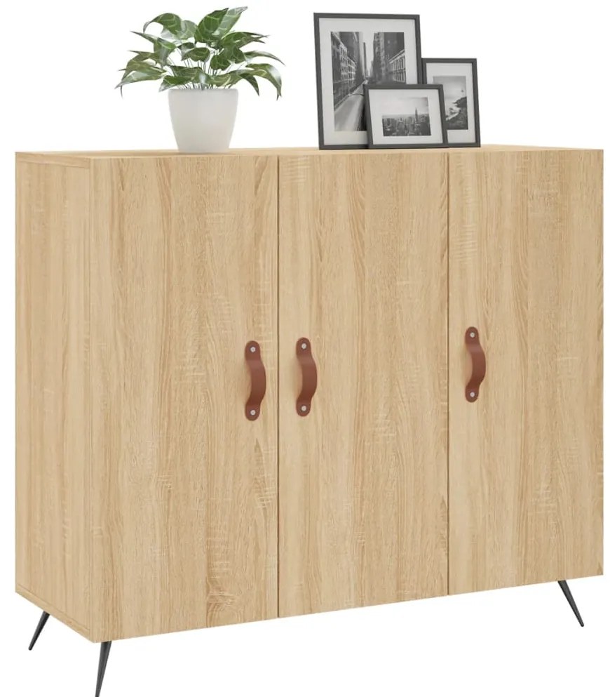 vidaXL Ντουλάπι Sonoma δρυς 90x34x80 εκ. Επεξεργασμένο Ξύλο