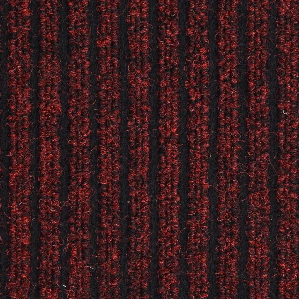 vidaXL Πατάκι Εισόδου Ριγέ Κόκκινο 80 x 120 εκ.