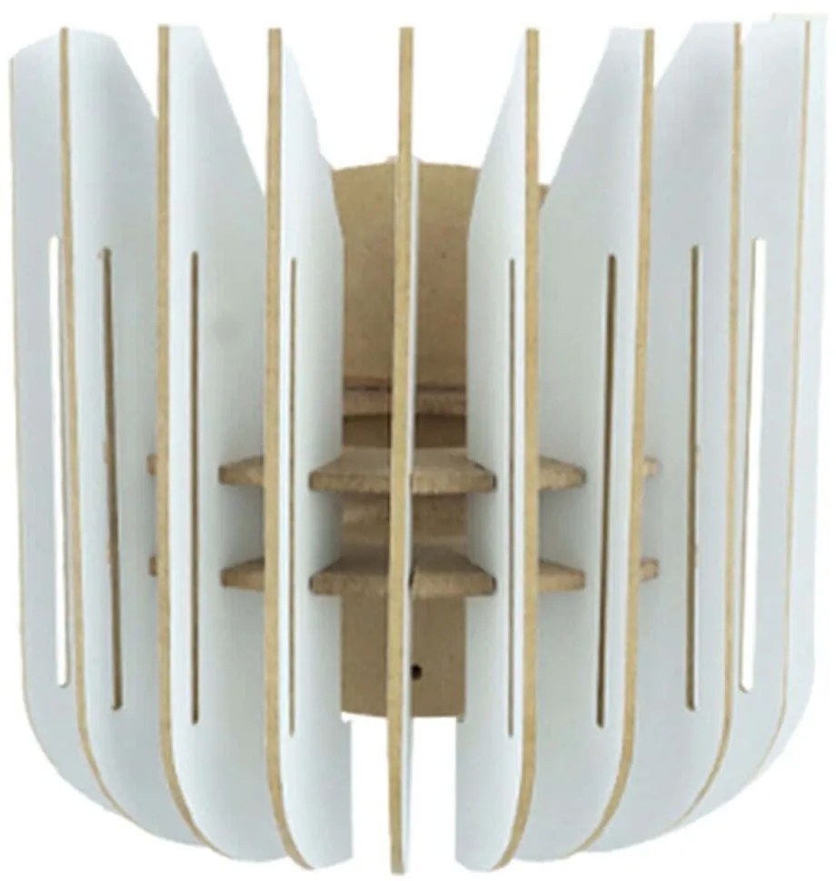 Φωτιστικό Τοίχου - Απλίκα 390FLH2125 18,5x16x20cm E27 40W White Opviq