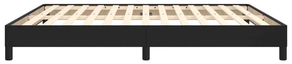 vidaXL Πλαίσιο Κρεβατιού Μαύρο 160x200 εκ. από Συνθετικό Δέρμα