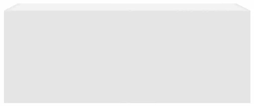 vidaXL Ντουλάπι τοίχου μπάνιου λευκό Ξύλινο μηχανουργικό ξύλο