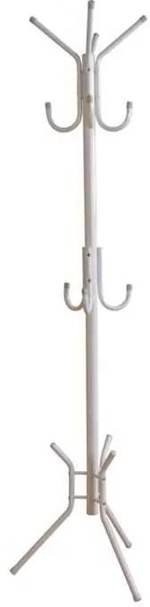 Καλόγερος Leroy Μεταλλικός Άσπρος 38x38x176cm