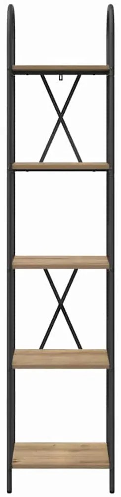 vidaXL Ράφι Βιβλίων artisan δρυς 40 x 30 x 183 εκ Επεξεργασμένο ξύλο