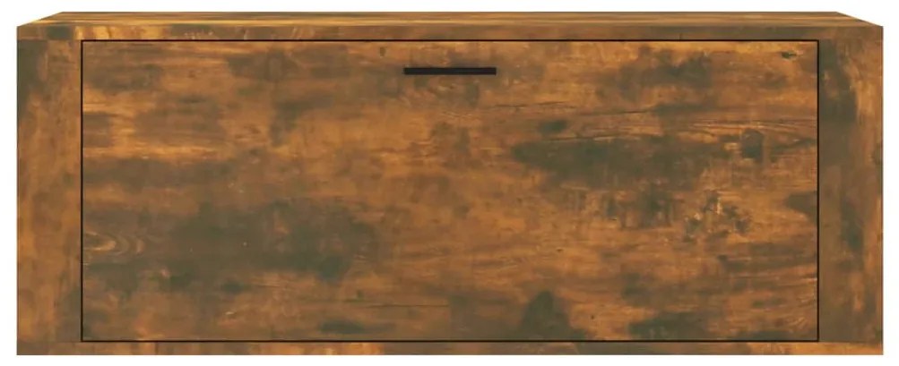 vidaXL Παπουτσοθήκη Επιτοίχια Καπνιστή Δρυς 100x35x38 εκ. Επεξ. Ξύλο