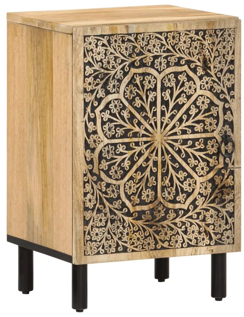 vidaXL Ντουλάπι Μπάνιου 38 x 33 x 58 εκ. από Μασίφ Ξύλο Μάνγκο