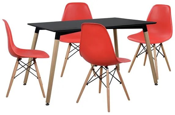 ΣΕΤ ΤΡΑΠΕΖΑΡΙΑΣ 5ΤΜΧ ΜΕ ΤΡΑΠΕΖΙ 120x80x73 cm ΚΑΙ 4 ΚΑΡΕΚΛΕΣ FB910226 9998865