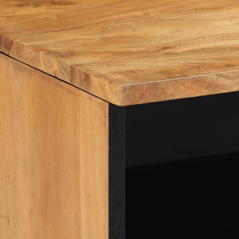 vidaXL Έπιπλο Τηλεόρασης Καφέ 100 x 33.5 x 46 εκ Μασίφ ξύλο ακακίας