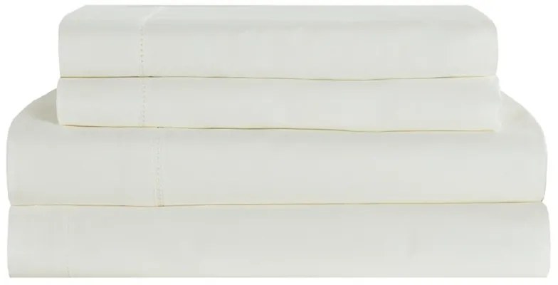 Σετ σεντόνια Βαμβακοσατέν Υπέρδιπλα 245x270 Monaco White 000000002455