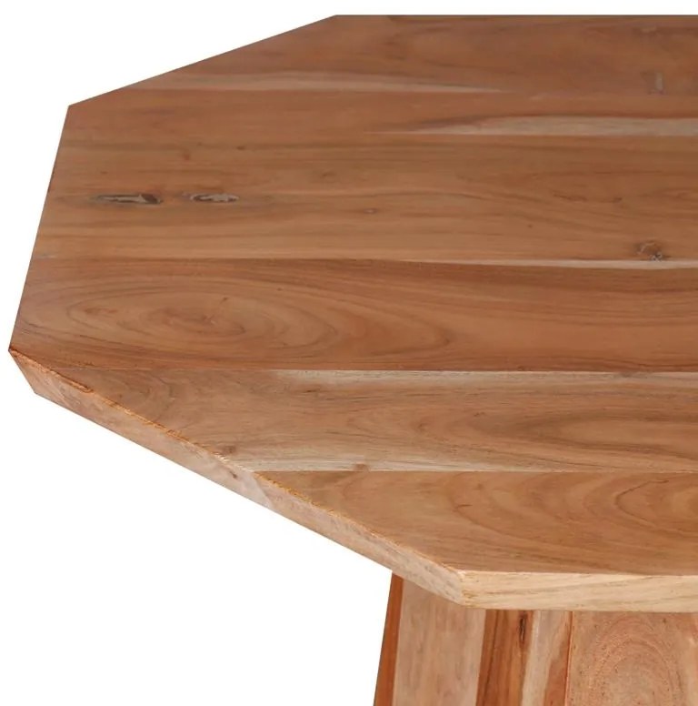 Τραπέζι σαλονιού Octagon ξύλο acacia σε φυική απόχρωση Φ80x45εκ 80x80x45 εκ.