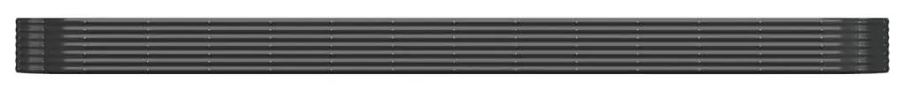vidaXL Ζαρντινιέρα Ανθρακί 544x100x36εκ Ατσάλι με Ηλεκτρ. Βαφή Πούδρας
