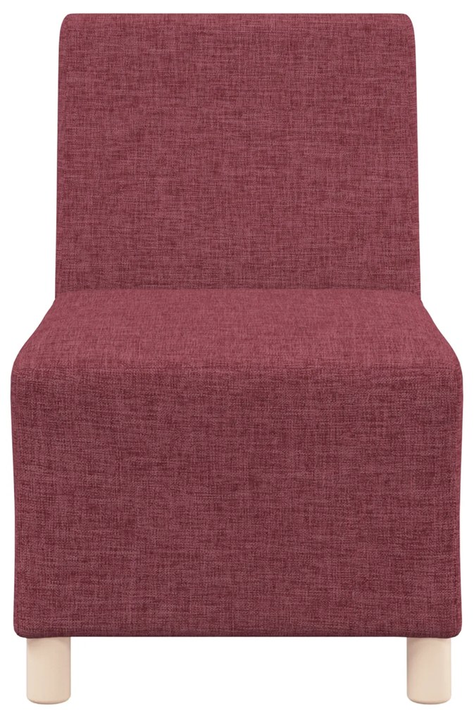 vidaXL Καθίσμα Σαλονιού 3 pcs Μπορντό 55 x 74 x 82 εκ. ύφασμα