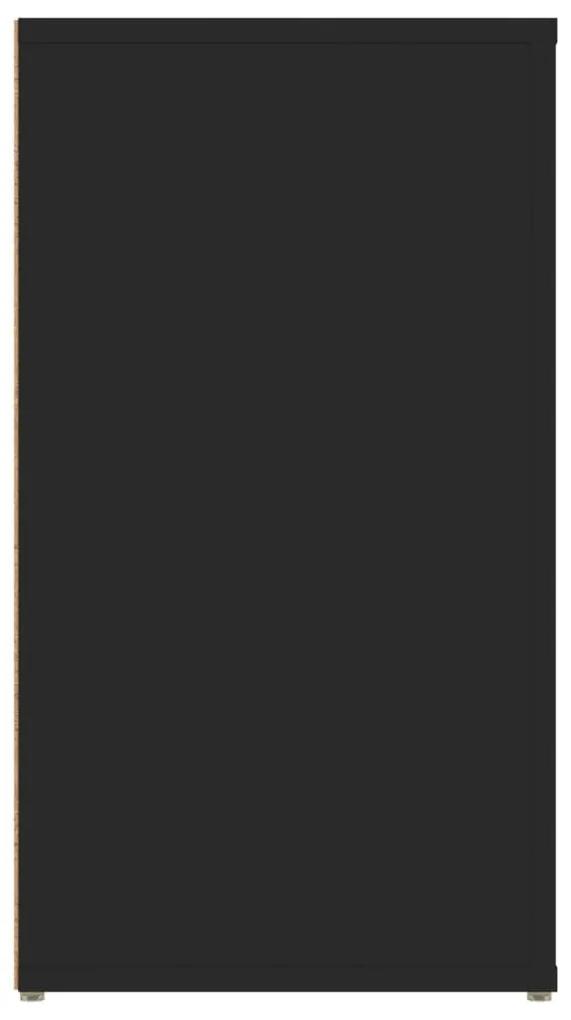 Ντουλάπι Μαύρο 100x33x59,5 εκ. από Επεξεργασμένο Ξύλο - Μαύρο