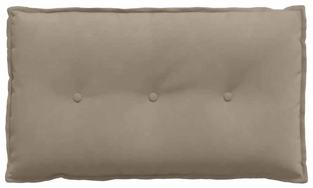 vidaXL Μαξιλάρι Πλάτης Taupe 80 x 50 cm Ύφασμα Μικροΐνας