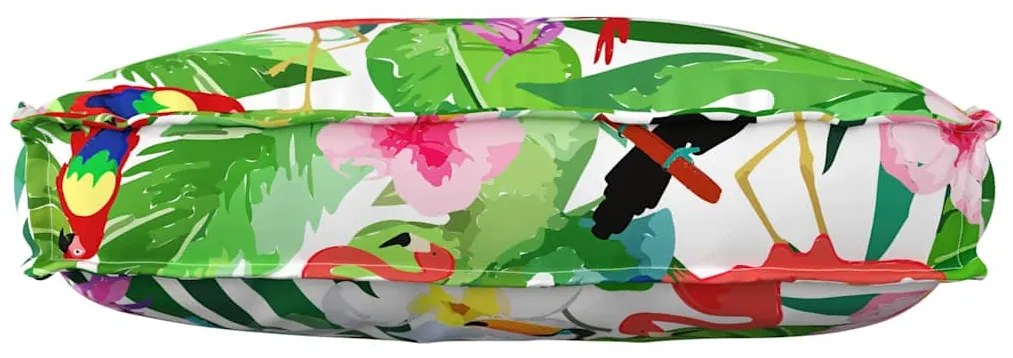 vidaXL Μαξιλάρι παλέτας για πλάτη Floral Πολύχρωμο 70 x 40 x 12 cm