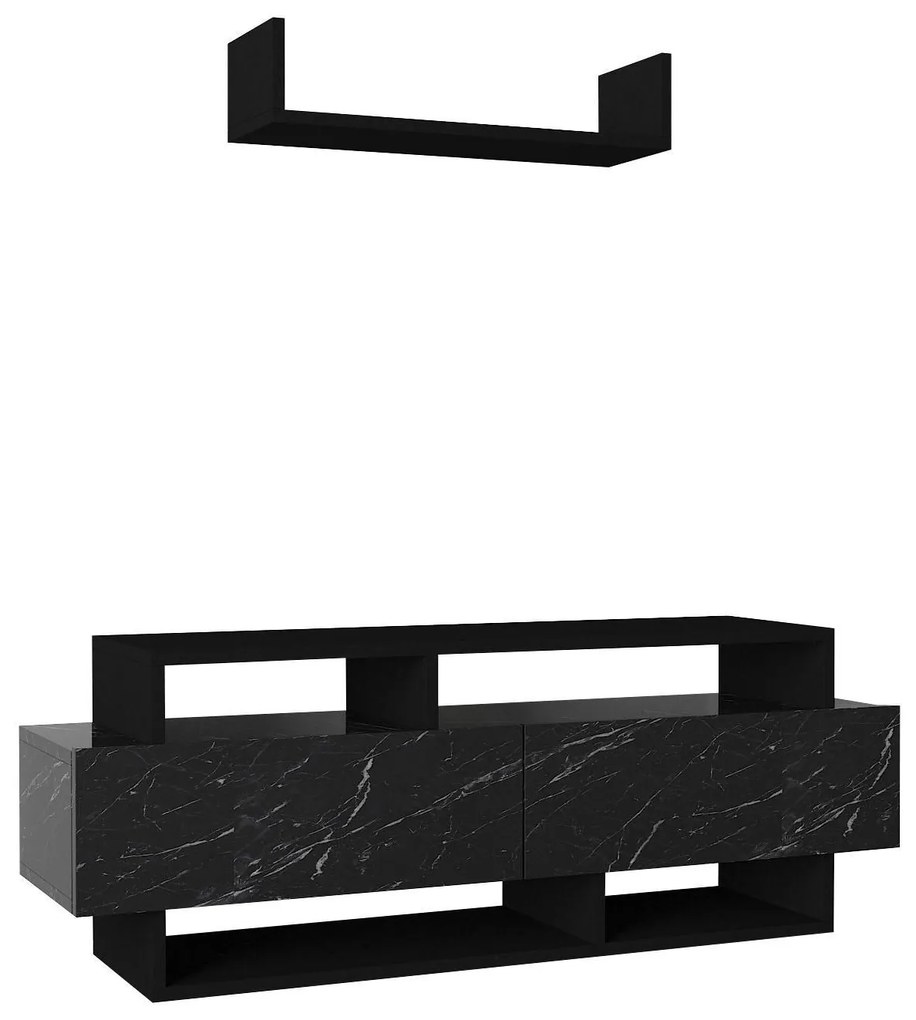 Έπιπλο Τηλεόρασης ArteLibre Sarakino Μαύρο 120x30x44cm