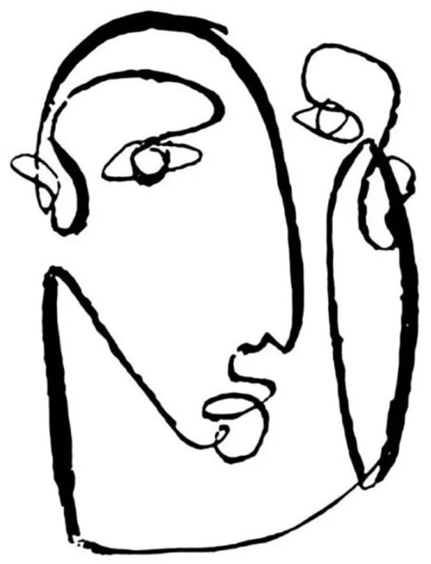 Πίνακας Καμβάς Azamo 022838 50x60x2cm White-Black Κάθετοι Καμβάς