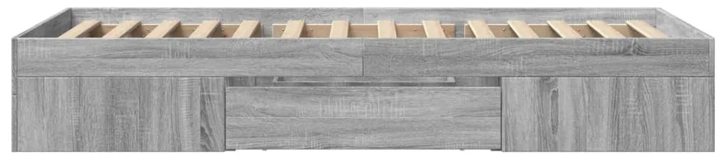 vidaXL Πλαίσιο Κρεβατιού Γκρι Sonoma 75x190 εκ. Επεξεργασμένο Ξύλο