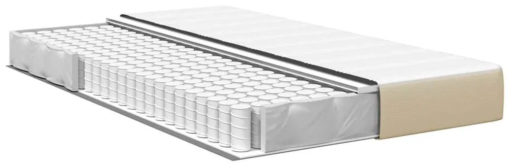 vidaXL Στρώμα Κρεβατιού με στρώμα Φασκόμηλο 120 x 200 cm ύφασμα