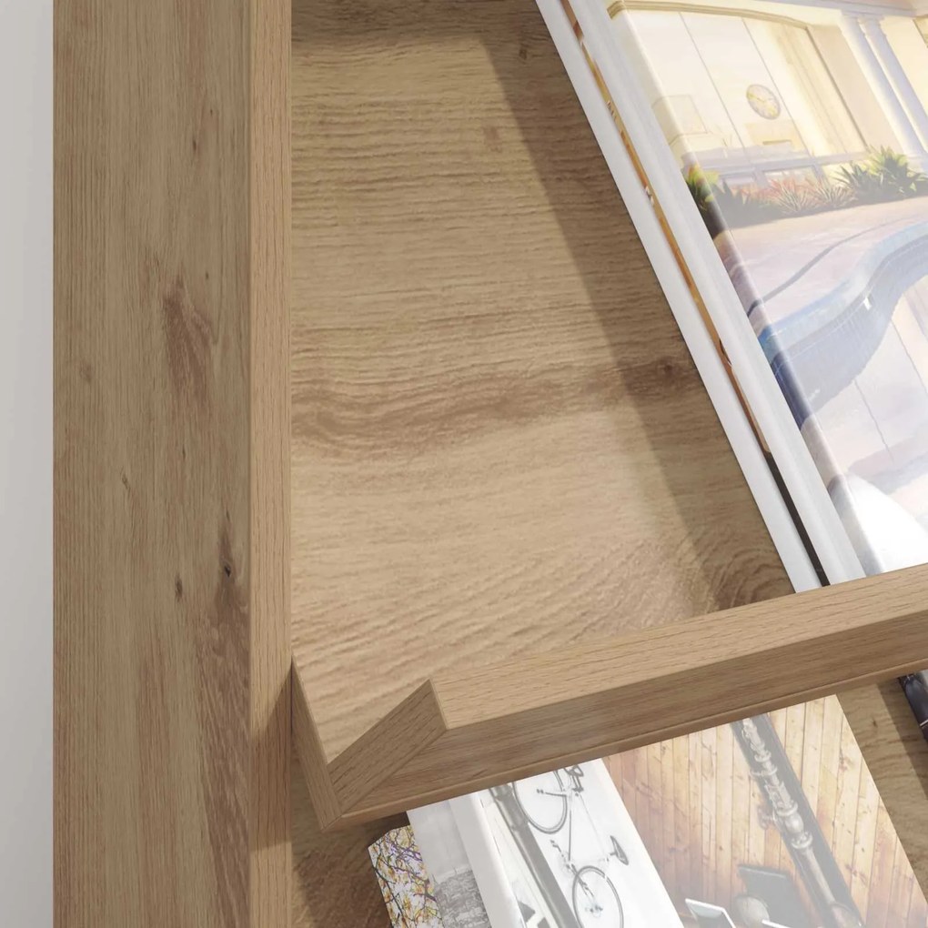 vidaXL Ράφι Περιοδικών με ράφι Artisan Oak 70 x 41 x 156 εκ.