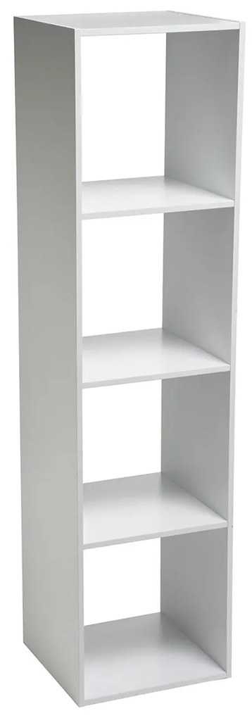 Βιβλιοθήκη Δαπέδου 4 Θέσεων (34.5x32x134) F-V Box Mix White 173686C