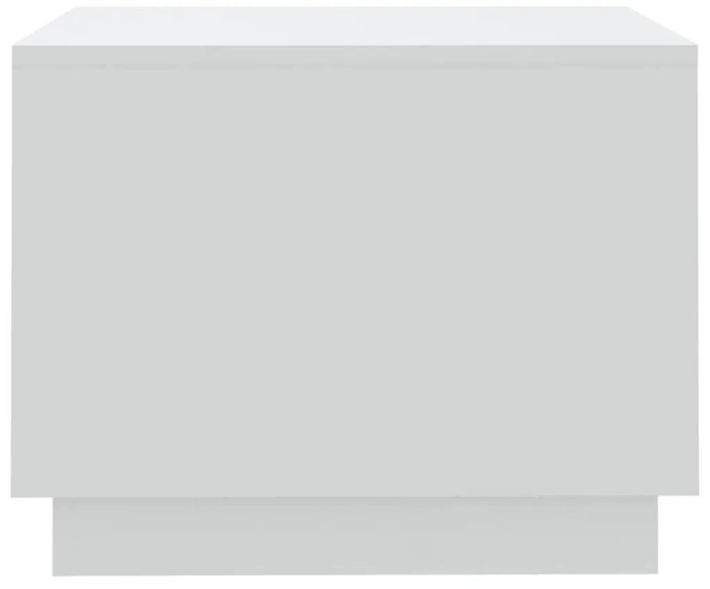 Τραπεζάκι Σαλονιού Λευκό 55 x 55 x 43 εκ. από Επεξεργ. Ξύλο - Λευκό
