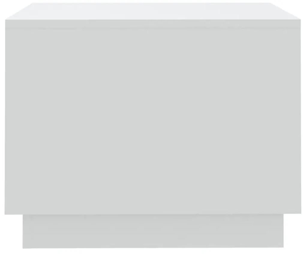 Τραπεζάκι Σαλονιού Λευκό 55 x 55 x 43 εκ. από Μοριοσανίδα - Λευκό