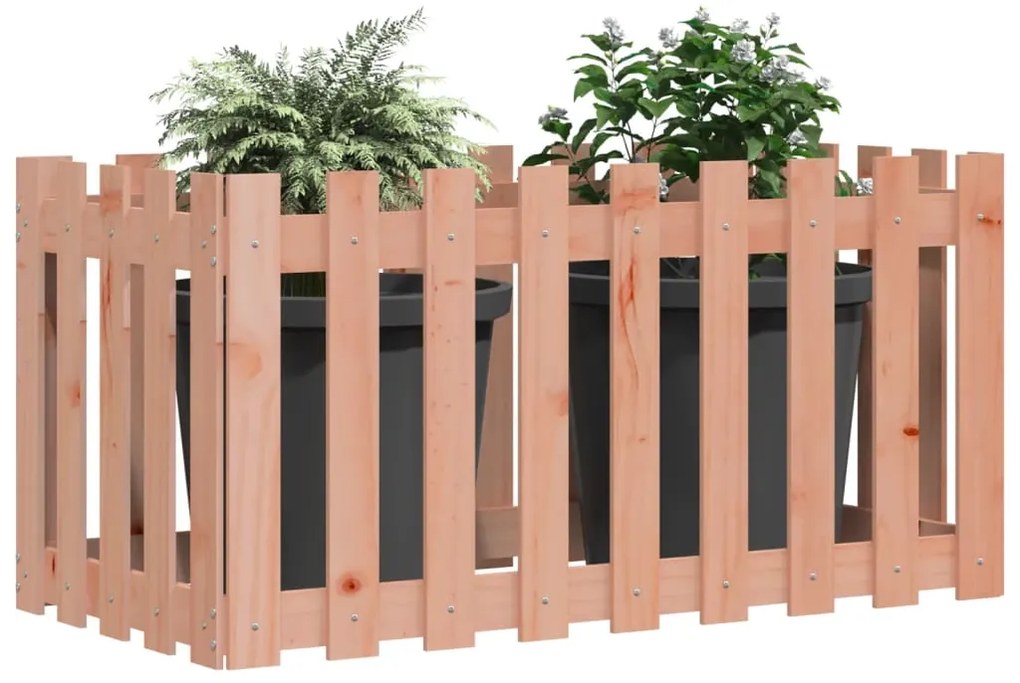 vidaXL Ζαρντινιέρα Υπερυψωμένη Φράχτης 100x50x70 εκ Μασίφ Ψευδοτσούγκα