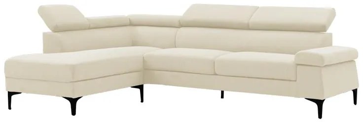 Γωνιακός καναπές Gracious αριστερή γωνία ύφασμα μπεζ 257x178x86εκ 257x178x86 εκ.