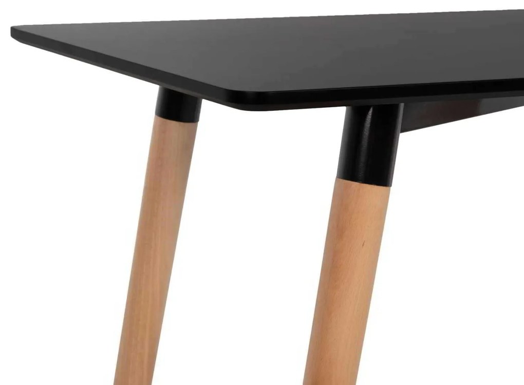 ΤΡΑΠΕΖΙ MINIMAL HM8581.02 ΜΑΥΡΟ MDF-ΠΟΔΙΑ ΟΞΙΑ ΣΕ ΦΥΣΙΚΟ ΧΡΩΜΑ- 120Χ60X74Υεκ.