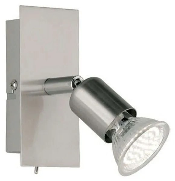 Φωτιστικό Τοίχου - Απλίκα Nimes R82941107 1xGU10 3W Led 5x12x13cm Nickel Mat RL Lighting Metal