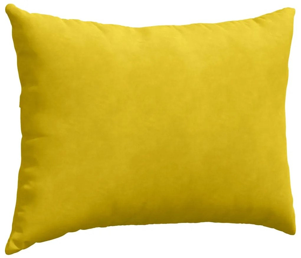 vidaXL Μαξιλάρι Καναπέ 2 pcs Κίτρινο 70 x 50 cm Υφασμάτινο Κορντουρά