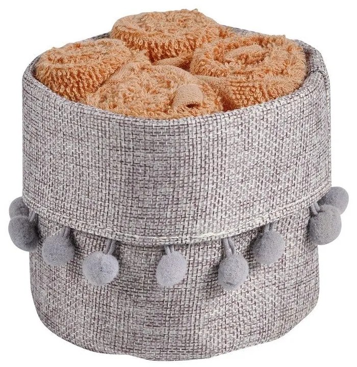 Πετσέτες Soft 4013 (Σετ 4τμχ) Teracotta Das Home Σετ Πετσέτες 30x30cm 100% Βαμβάκι