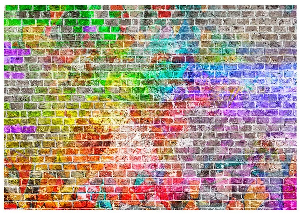 Φωτοταπετσαρία - Rainbow Wall 100x70