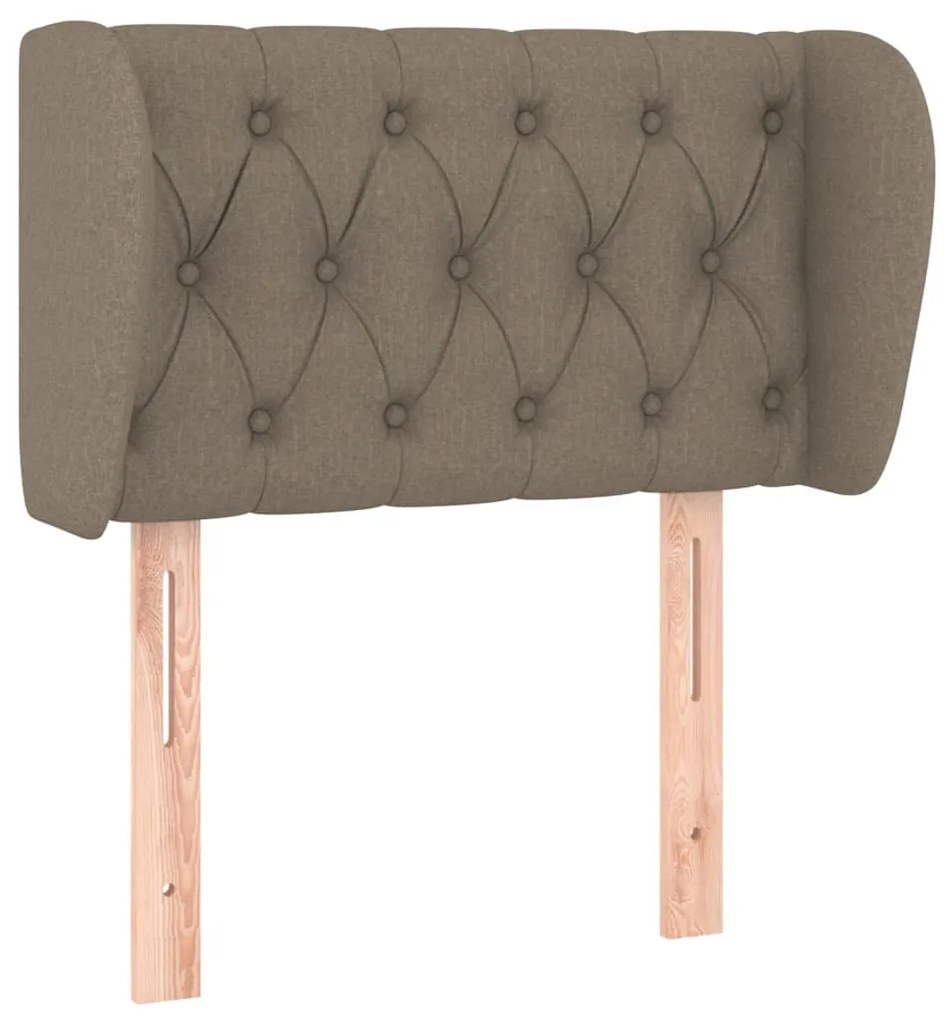 Κεφαλάρι με Πτερύγια Taupe 83 x 23 x 78/88 εκ. Υφασμάτινο 3117458