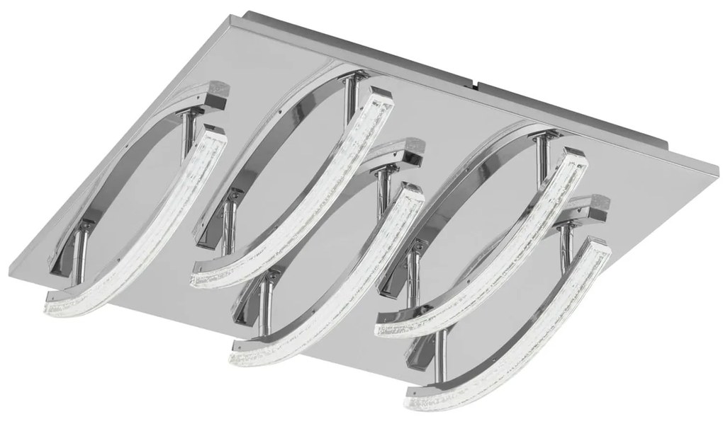 Φωτιστικό Οροφής Led Pertini 96095 Clear Eglo Aluminium, Polypropylene