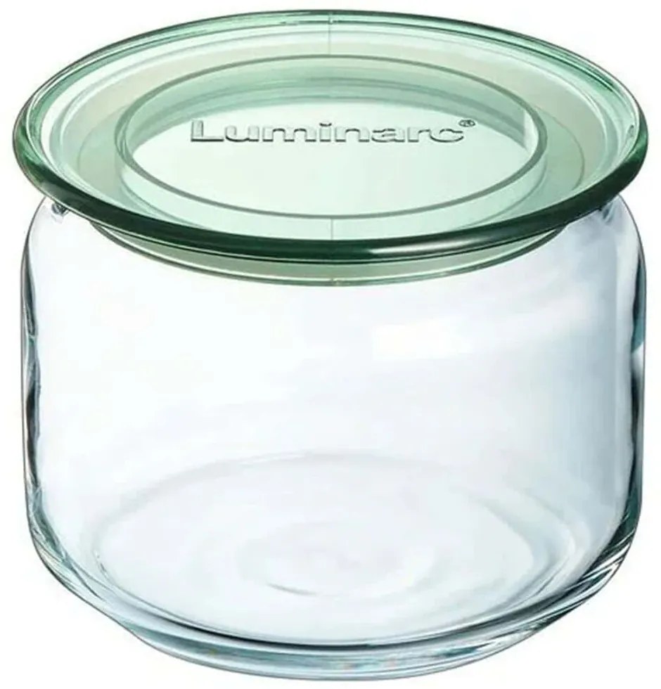 Δοχείο Αποθήκευσης Pure V6216 500ml Clear-Green Luminarc Γυαλί