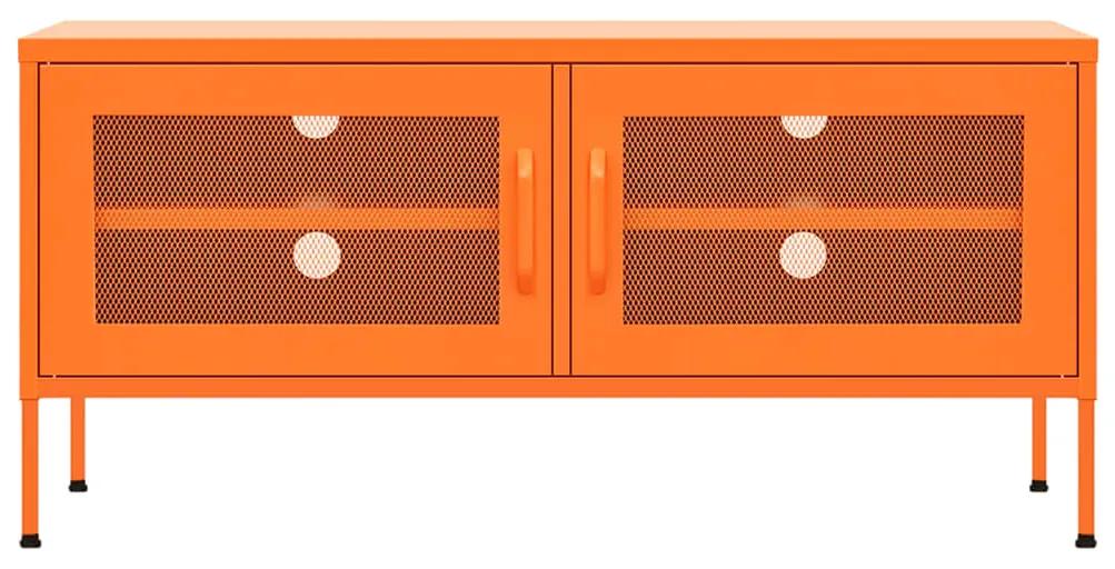 vidaXL Έπιπλο Τηλεόρασης Πορτοκαλί 105x35x50 εκ. από Ατσάλι