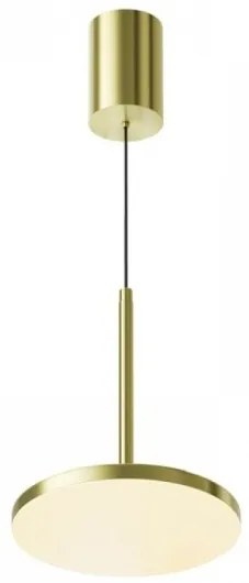 Κρεμαστό Φωτιστικό Οροφής LED 12W Ορείχαλκος Plato P076PL-L12W3K-BS Maytoni P076PL-L12W3K-BS Ορείχαλκος