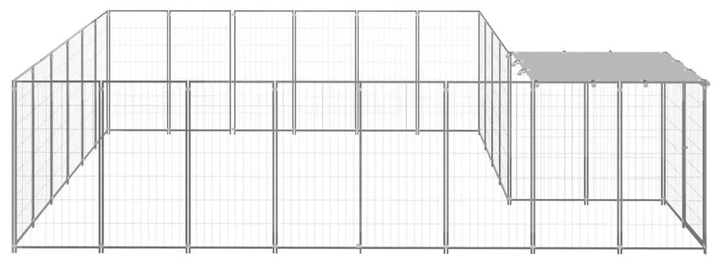 Σπιτάκι Σκύλου Ασημί 12,1 μ² Ατσάλινο   - Ασήμι