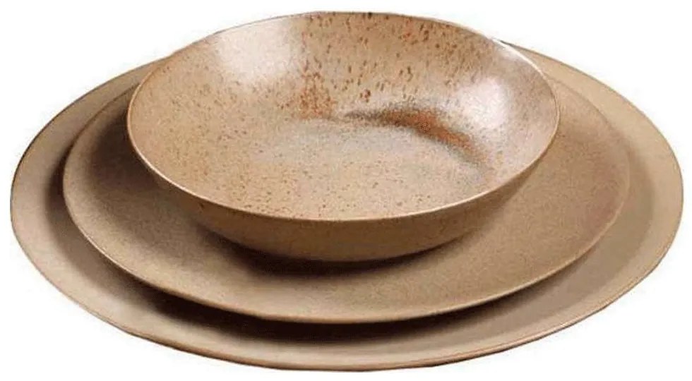 Σερβίτσιο Πιάτα Φαγητού Sandy (Σετ 20Τμχ) 47.500.40 Beige Cryspo Trio 20 τμχ Πορσελάνη