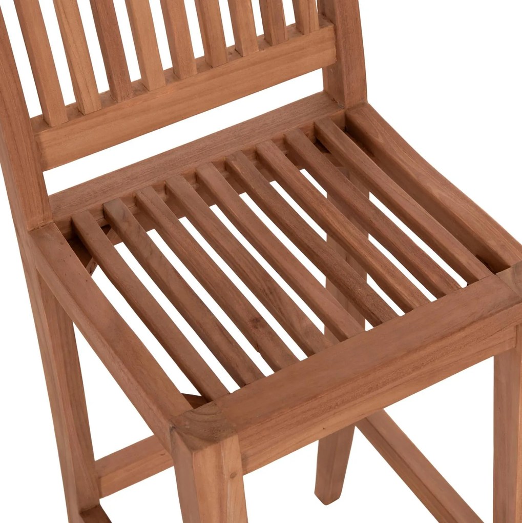 Σκαμπό Μπάρ PAIPER C18110 με Πλάτη Ξύλο ΤΕΑΚ Φυσικό 40x49,5x114Υ εκ. 40x49.5x114 εκ.