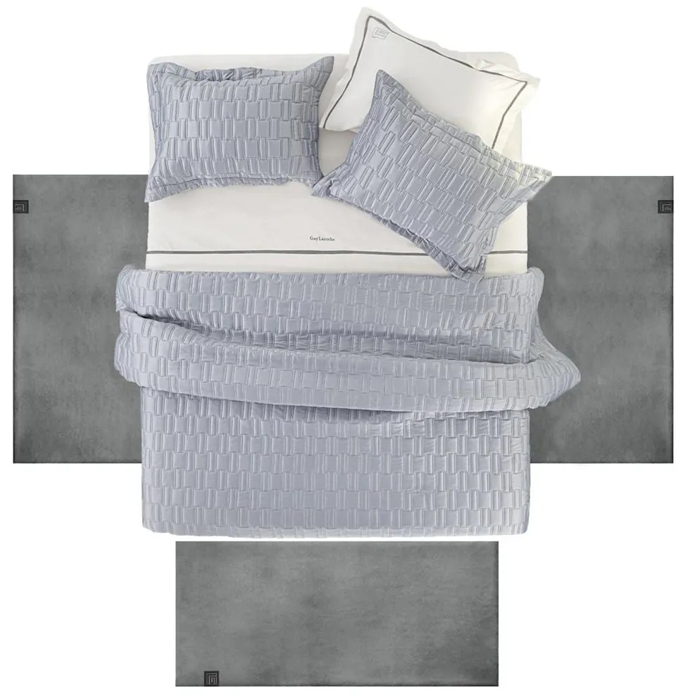 Χαλιά Κρεβατοκάμαρας Γούνινα (Σετ 3τμχ) Guy Laroche Alpaca Anthracite