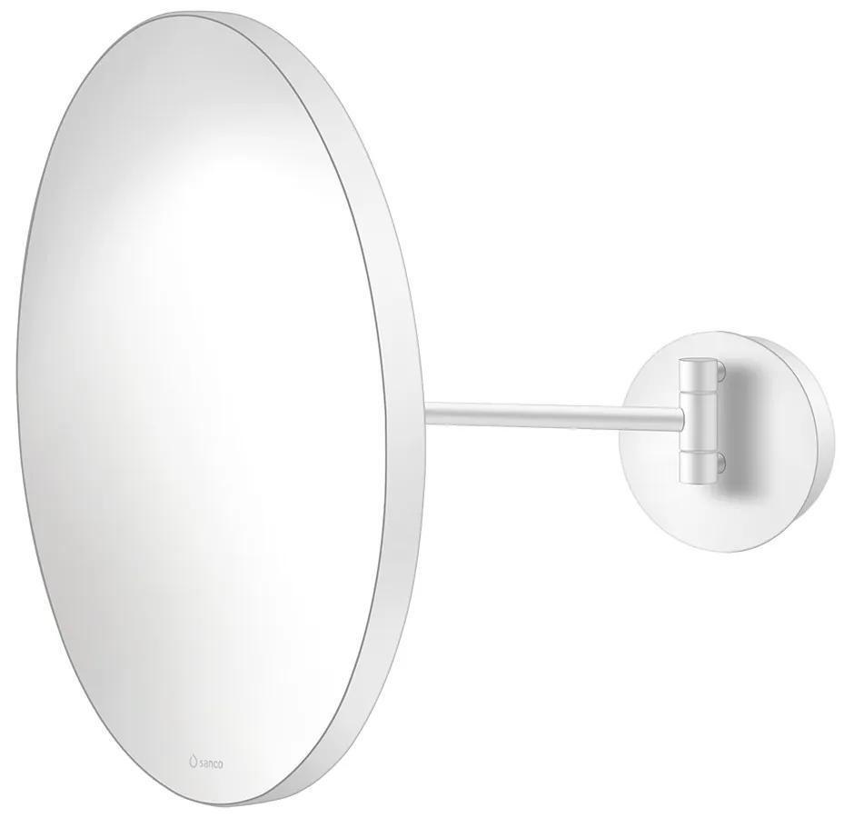 Καθρέπτης Led 5w Μεγεθυντικός Ø40x33εκ.IP44 220-240V Sanco Cosmetic Mirrors White Mat MRLED-405-M101